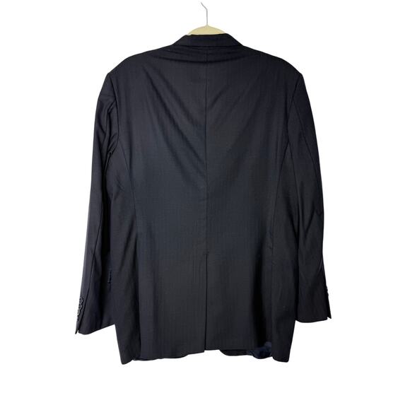 Brooks Brothers 1818 Madison Saxxon Wool Blazer Men’s 40L / 34W Navy Made in USA - Picture 2 of 13